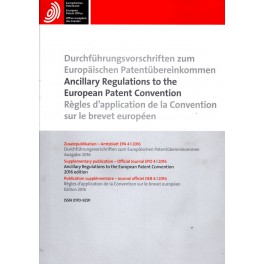 Ancillary Regulations to the European Patent Convention