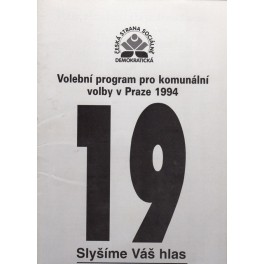 Volební program pro komunální volby v Praze 1994